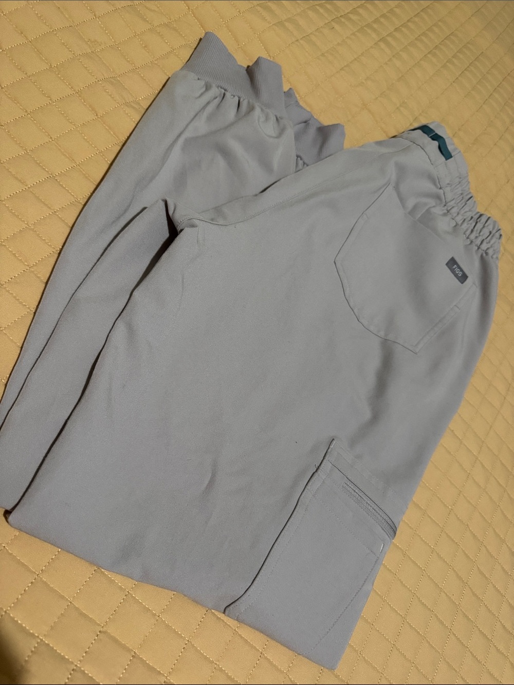 Light Gray women’s FIGS - Casual Elastic Waist